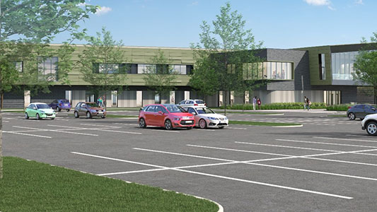 GTCC Aviation Center Building One Render