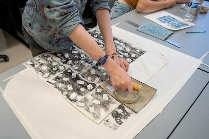 One Upon A Time student creating art