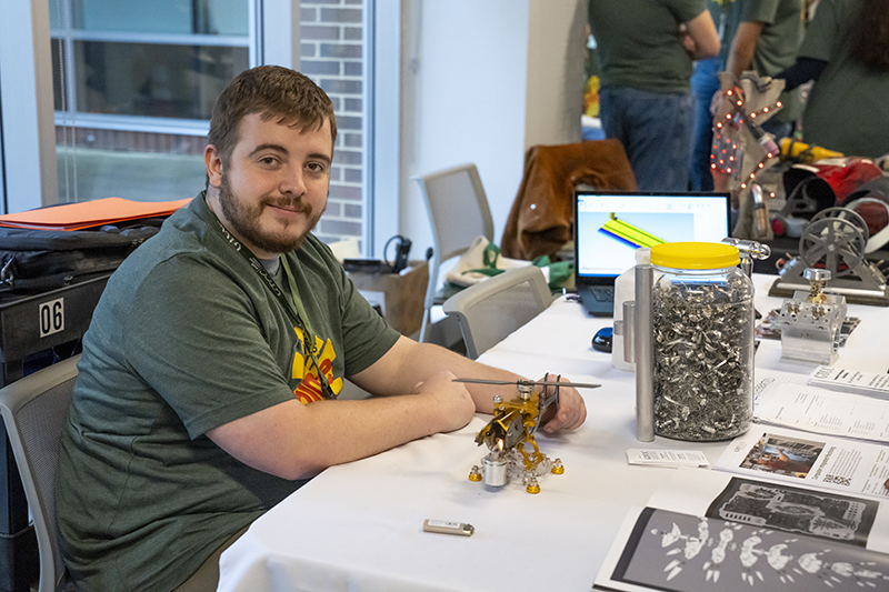 A computer-integrated machining student.