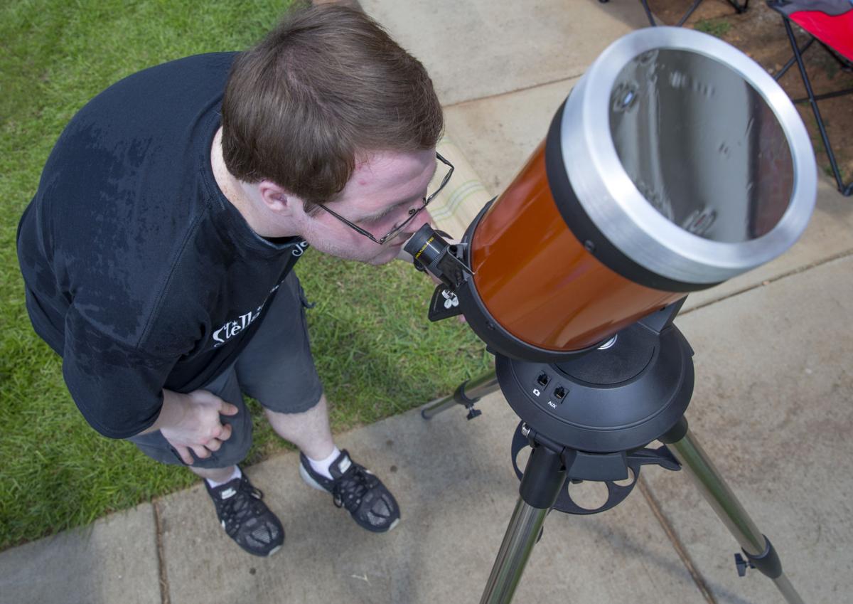 Brian Morris with telescope