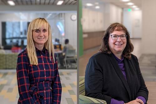 PPortraits of Amanda Melniczek (left) and Mary Wilkinson.