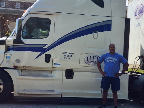 Roy Powell is a former GTCC employee turned truck driver training student.
