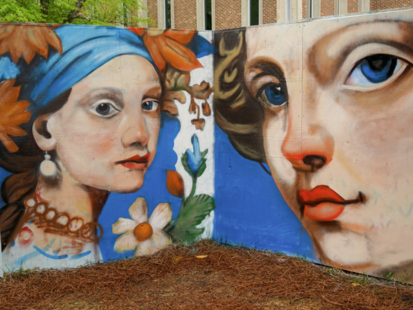 A colorful new mural on the GTCC Jamestown campus