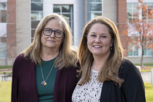 GTCC Assistant Professor of Paralegal Technology Kathy Ronnenberg, JD, and Paralegal Certificate student, Stefanie Greenhill, Ph.D.