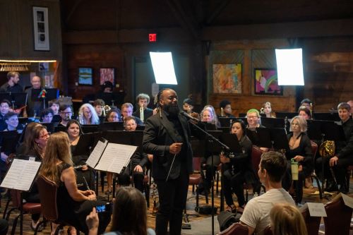 Member of Titan Civic Band with Ronnal Ford, DMA, GTCC music instructor