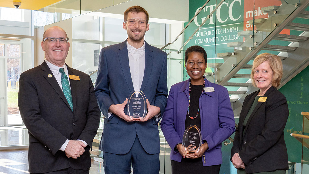 GTCC honors staff member, student with MLK Jr. Service Award