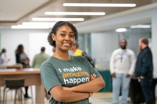 “Most importantly, I was inspired by the idea of being able to help other students step out of their comfort zone and find a place where they can explore their interests and passions,” said Nwameme.