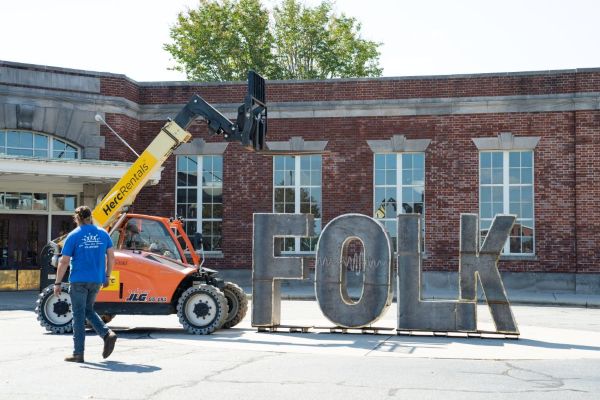 “The students were able to bring this from an idea to a palpable reality, and now their work will be at the NC Folk Festival for everyone to see,” said Zeb Downey, GTCC welding instructor. 