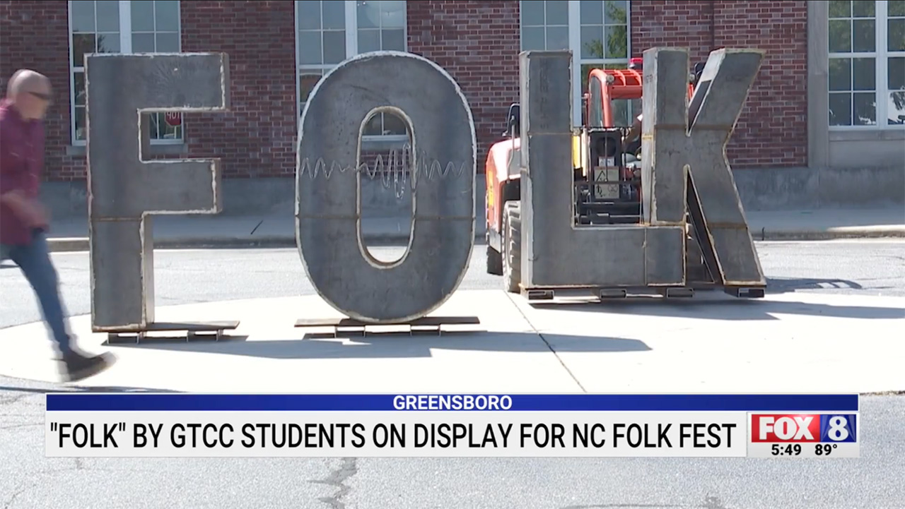 GTCC Welding Students Help Bring NC Folk Festival to Life
