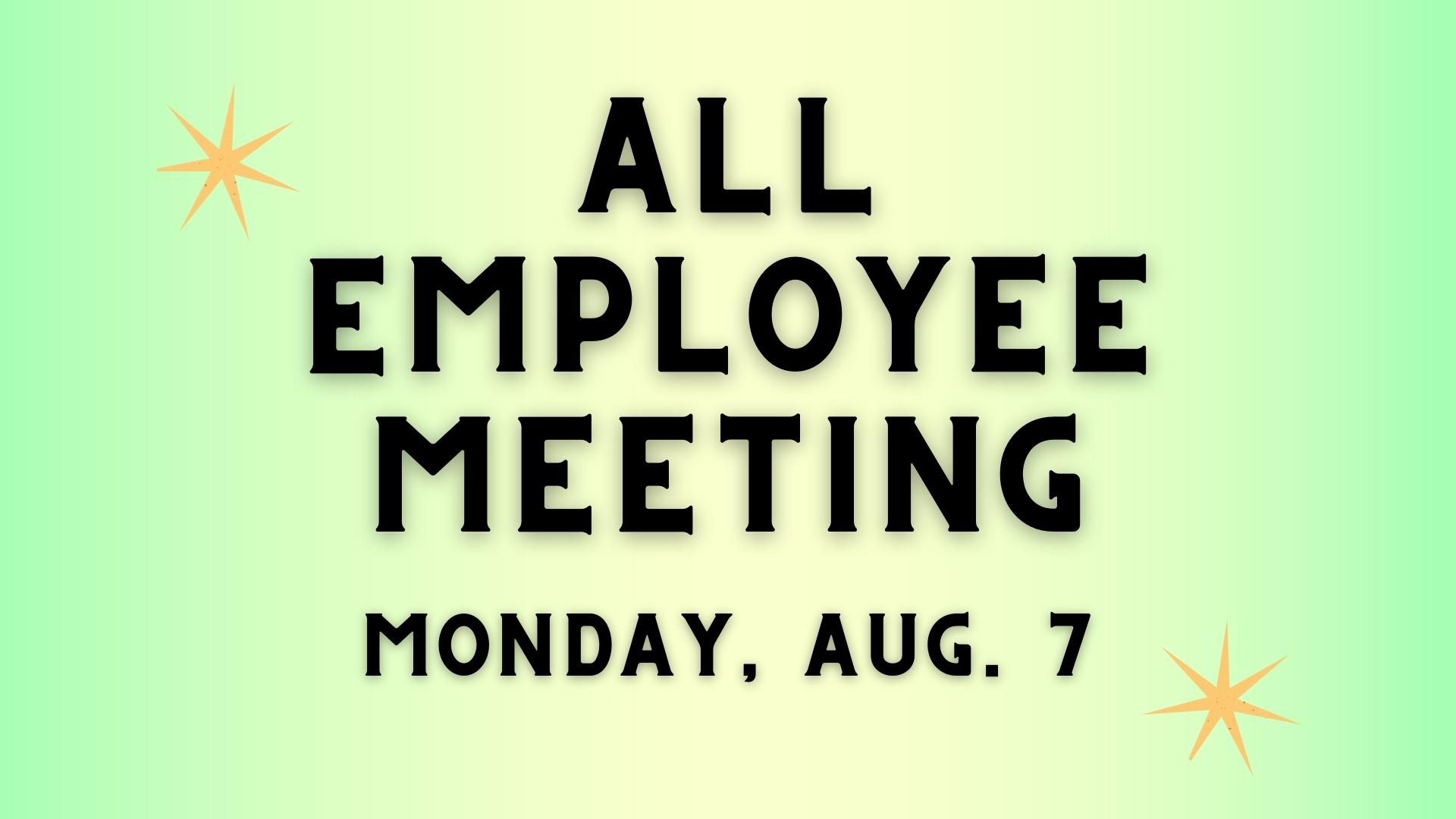 All Employee Meeting graphic