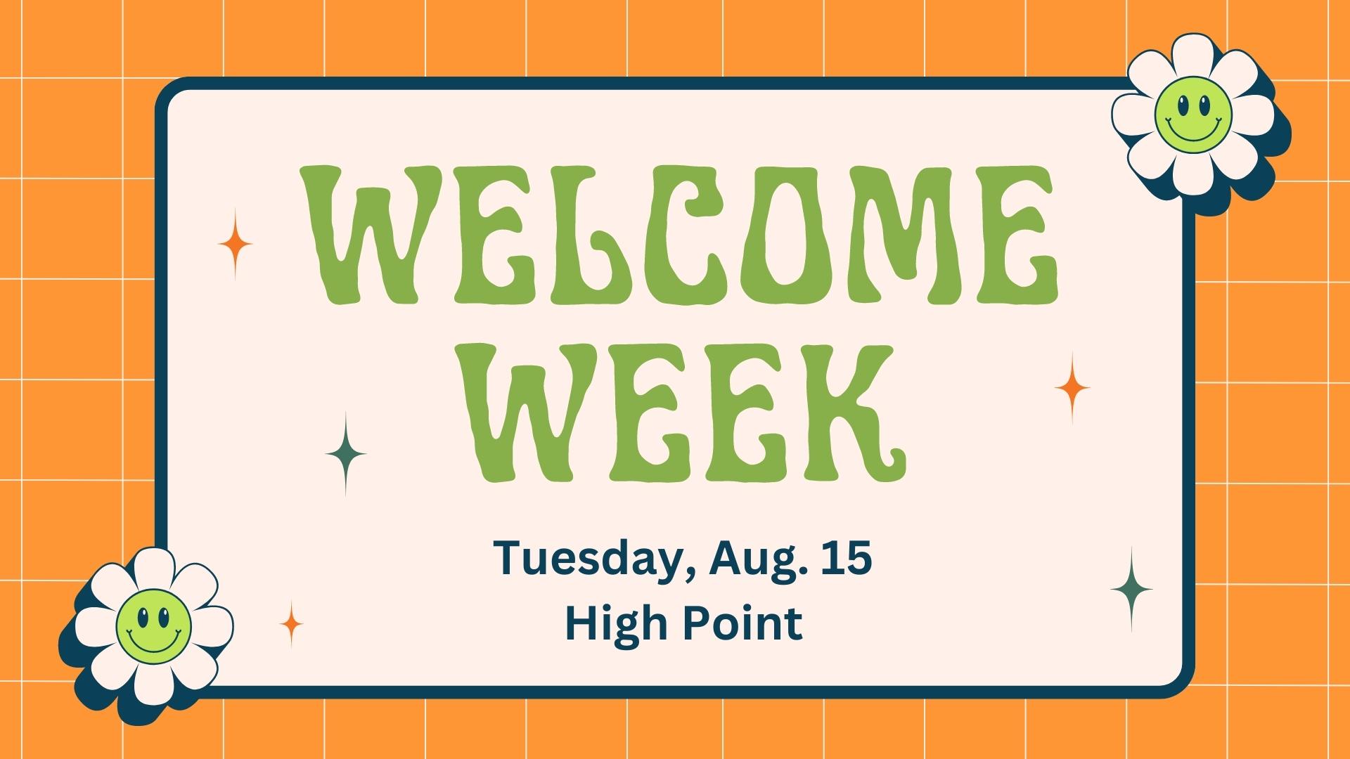 Welcome Week HP graphic