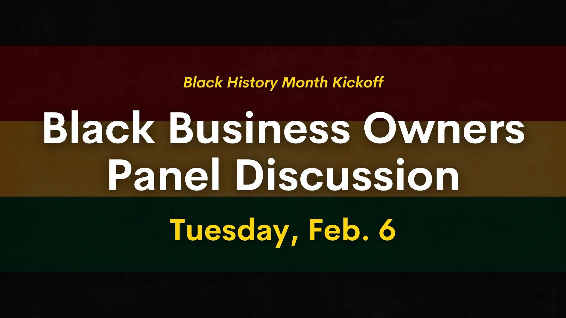 Black Business Owners Panel Discussion graphic