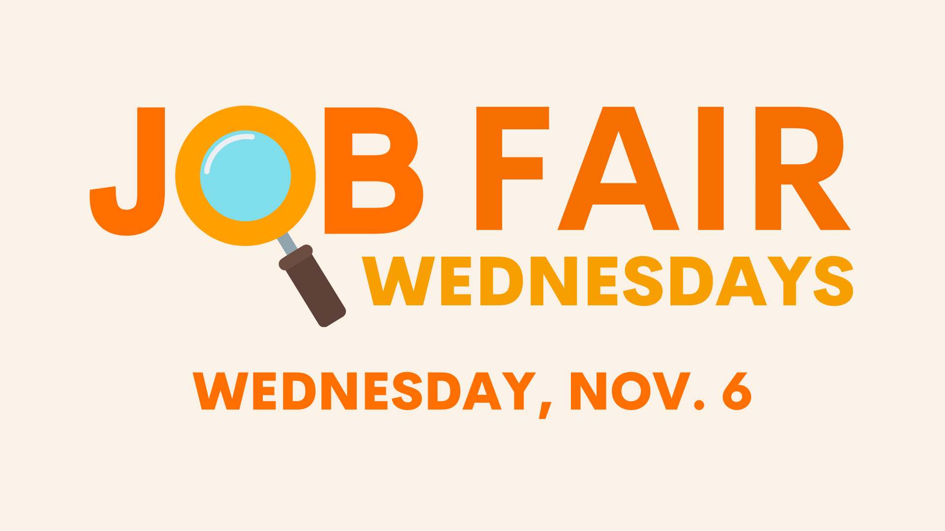 Job Fair Wednesdays graphic