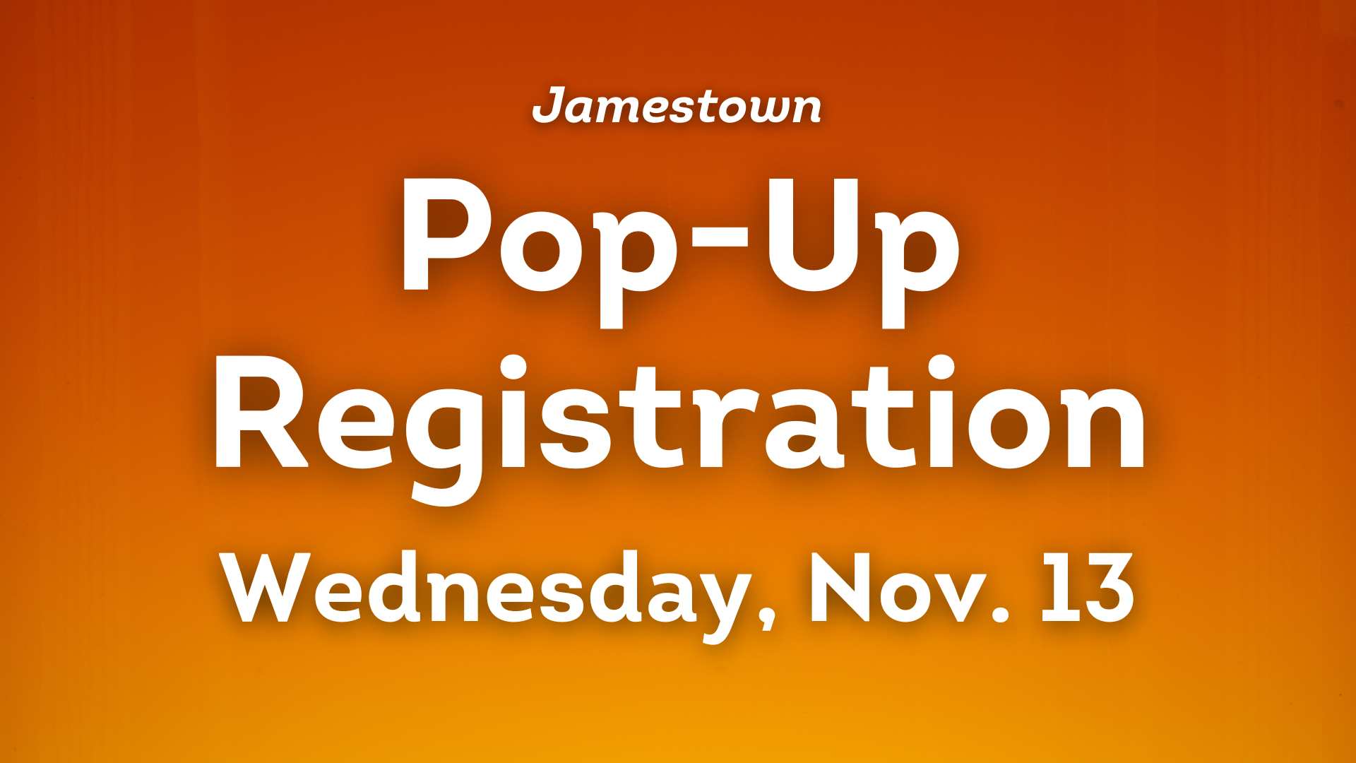 Pop-Up Registration graphic