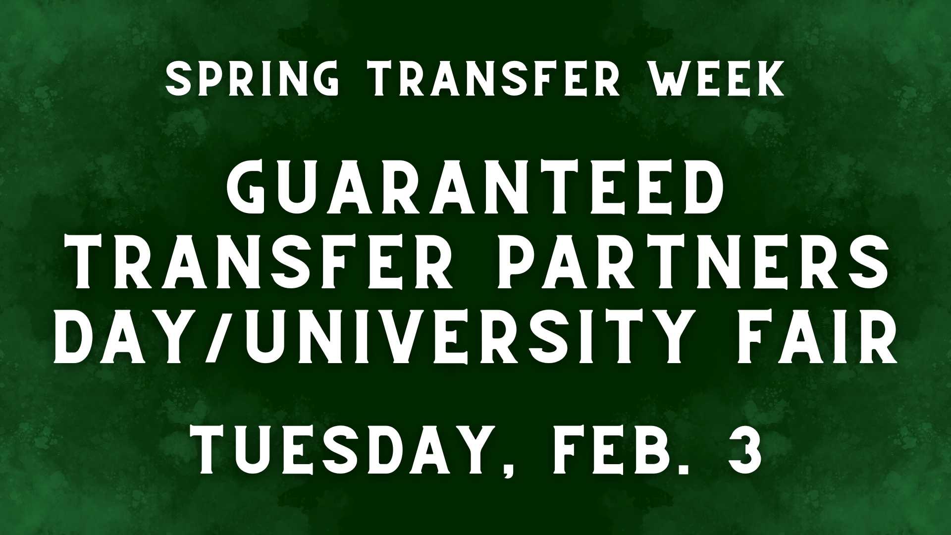 Spring Transfer Week: Guaranteed Partners Day