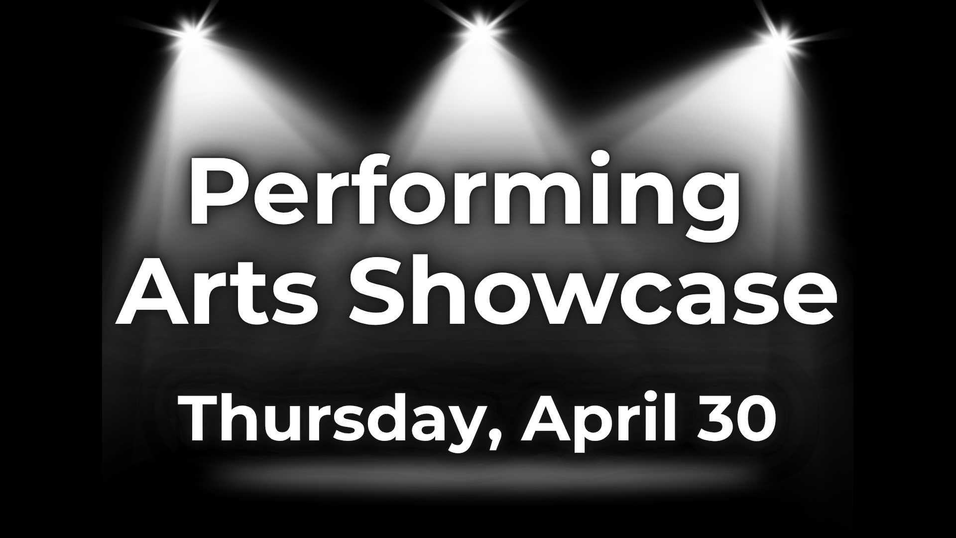 Performing Arts Open House graphic