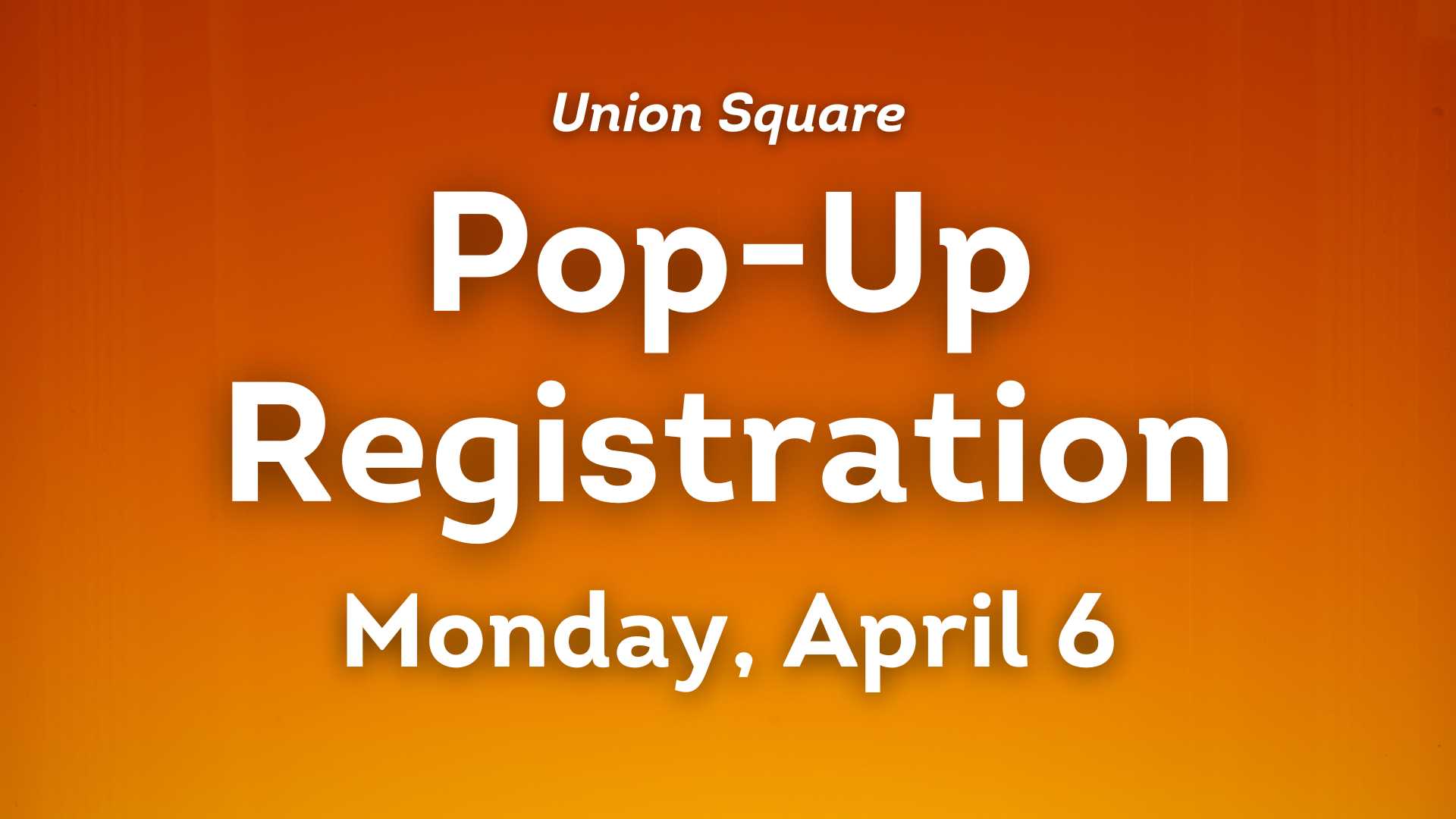 Pop-Up Registration graphic